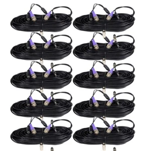 10 x 100 Fuß CCTV HD vorgefertigtes Video Stromkabel Überwachungskamera Kabel BNC Kabel MD3 - Bild 1 von 7