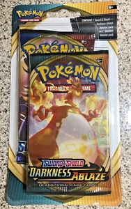 2020 Pokemon Sword & Shield Darkness Ablaze Sealed 2- Booster Pack Blister New - Picture 1 of 2