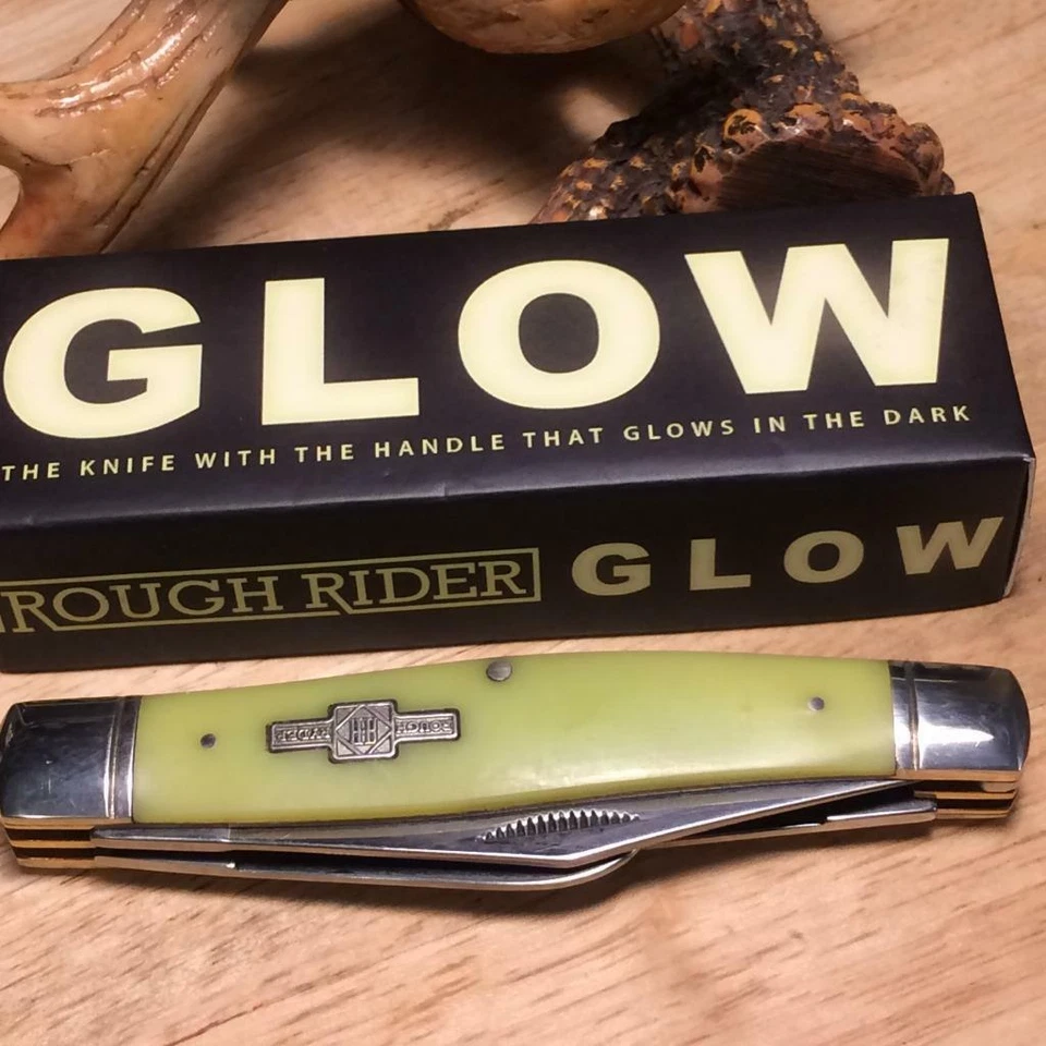 Rough Rider Synthetic Moon Glow Large Stockman 4 1/4" Pocket Knife RR1428 - Image 1 of 4