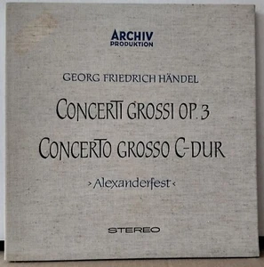 ARCHIV PRODUKTION SAPM 198017 - 18 HANDEL CONCERTI GROSSI 1959 GERMANY 2LP's BOX - Picture 1 of 9