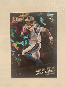 2017 panini black friday cam newton cracked ice /25 ssp panthers 