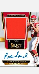 2017 Panini Select Rookie Patch Autograph - Patrick Mahomes RC RPA Digital Card