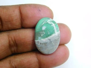 Piedra preciosa variscita natural de alta calidad cabujón suelto para joyería 21 quilates ME-1397 - Imagen 1 de 3