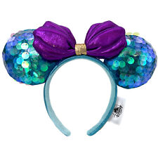 Disney Parks Little Mermaid Ariel Dinglehopper Minnie Mouse Bow Ears Headband