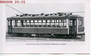 6E401 NOT NOT RP 1920s/50s? SCRANTON RAILWAY LIGHTWEIGHT CAR #400 - Picture 1 of 1