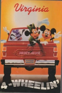 Mickey & Minnie 4 - Wheelin' in Virginia       Continental Postcard  - Picture 1 of 1