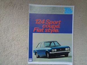 Fiat 124 Sport Coupe - Advertisement - Picture 1 of 1