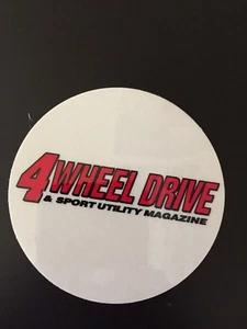4 Wheel Drive Magazine GET 2 3" Clear Sticker Overland Off Road Jeep Ford Chevy - Bild 1 von 2