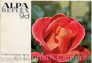 Folleto de ventas de cámaras Alpa 9d de 1966, más manuales y guías de fotos enumerados - Imagen 1 de 3