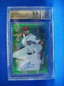 CARTER KIEBOOM 2020 Topps Finest Green Refractor AUTO /99 BGS GEM MINT 9.5 - Picture 1 of 1