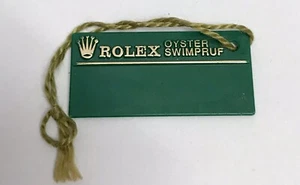 ROLEX Green Tag Hangtag Oyster Swimpruf SUBMARINER Date 16800 16610 16613 16618 - Picture 1 of 1