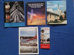 Lot 5 Carterville Illinois First United Methodist Church directories & pamphlets - Picture 1 of 5