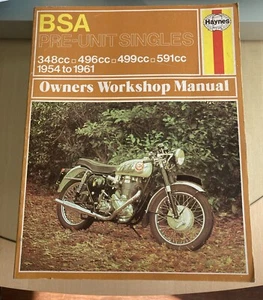 Haynes Repair Manual BSA Pre-unit Singles (54 - 61) - Picture 1 of 4