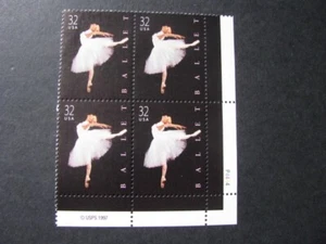 US Stamp Plate Block Scott # 3237 Never Hinged Unused...Free Shipping! - Picture 1 of 5