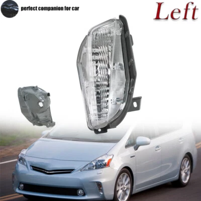 Left Front Bumper Turn Signal Light Fog Lamp For Toyota Prius V 2012 2013 2014 Foto 1 de 4
