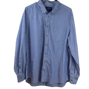 Camisa Charles Tyrwhitt Para Hombre Extra Grande Azul Blanco Calce Ajustado Sin Planchar - Imagen 1 de 5