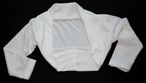 Kommunionjacke Hochzeit Mädchenjacke Mädchen Bolero Jacke Ivory Ecru Creme - Bild 1 von 2
