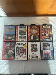 Sega Genesis Sports 8 Spiele Bundle LOT Madden 93 NBA JAM NHL 96 WWF Royal Rumble - Bild 1 von 4