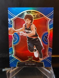 CJ Elleby RC 2020-21 Panini Select Retail Blue Prizm #100 - Portland - A