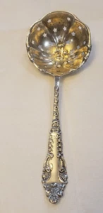 Baker Manchester Lafayette Sterling Silver Ornate Sugar Sifter Serving Spoon - Picture 1 of 8
