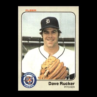 Dave Rucker 1983 Fleer Detroit Tigers #341 NM Vintage! - Image 1 of 2