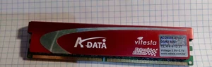 1GB A-data Vitesta DDR2-800 + RAM PC2-6400U CL: 4-4-4-12@2.0V-2.1V AD2800E001GU - Picture 1 of 2