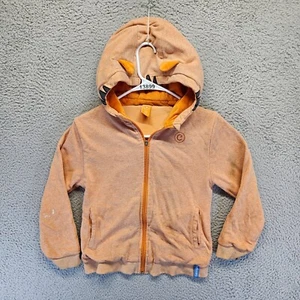 Cubcoats Fleece Hoodie Jacket Kids Size 10Yrs Orange Hooded Full Zip - Picture 1 of 11