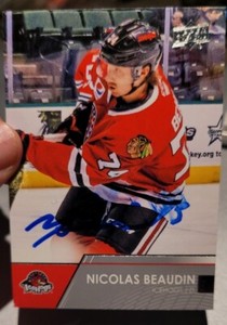 AUTOGRAPHED 21-22 Upper Deck AHL SIGNED Nicolas Beaudin AUTO Montreal Canadiens!