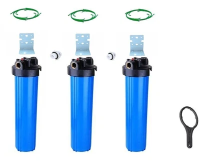 3X Big Blue Sediment Aktivkohle Eisen Mangan Wasserfilter-Brunnen-Pumpe-Pool-20" - Bild 1 von 4