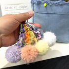 Colorful Pompoms Keychain Cute Candy Color Pendant Headphone Case Bag Ornament