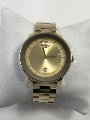 Movado Bold Verso SWISS Quartz Gold Tone Stainless Steel Ladies Watch 3600871 - Image 1 of 4