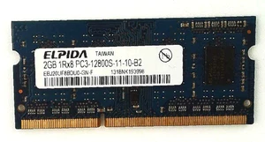 Elpida π§ 2GB DDR3-1600 (PC3-12800S) Laptop Memory SO-DIMM π₯ β - Picture 1 of 2