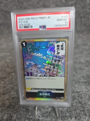 Ice Age OP02-117 (Foil) PRB-01 ONE PIECE Card The Best Japanese PSA 10 - Image 1 of 4