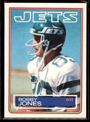 1983 Topps Bobby Jones RC #344 New York Jets - Image 1 of 2