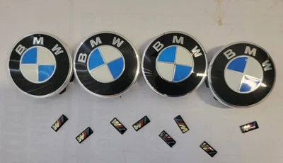 Tampas centrais BMW Series 2 3 4 5 6 7 8 M X Z roda OEM 6850834 6861092 - Imagem 1 de 4