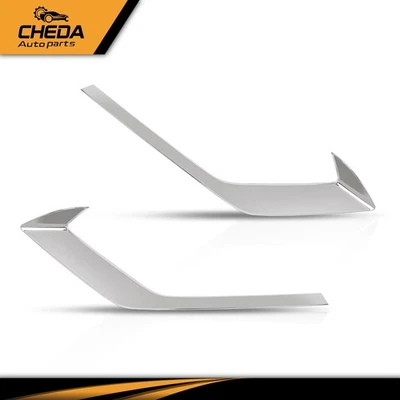 Fit For 2019-2022 Volvo V60 S60 Front Lower Bumper Trim Chrome Left & Right Side - Image 1 of 4