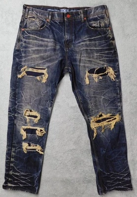 Pantalones de mezclilla Jordan Craig Collins para hombre 38x32 desgastados rasgados edición Legacy calce 40x32 Foto 1 de 4