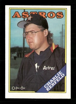 1988 O-Pee-Chee #392 Charlie Kerfeld Houston Astros - Image 1 of 2
