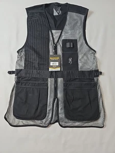 Browning Men's Trapper Creek Mesh Breathable Shooting Black Vest XL - Picture 1 of 5