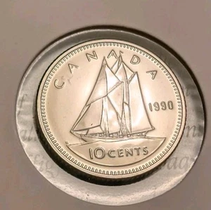 Canada 1990 10-cent Bluenose Specimen Uncirculated - Picture 1 of 2