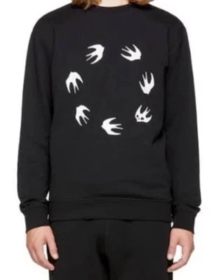 Sudadera negra Alexander McQueen Swallows L para hombre Foto 1 de 4