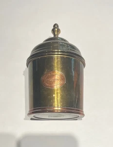 COOL! 1st CLASS ONLY Holland Amerika brass Canister ship SS Nieuw Amsterdam - Picture 1 of 5