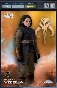 Star Wars Digital Card Trader Chrome 2025 Legendary Gold Ragnar Vizsla 50cc - Picture 1 of 2