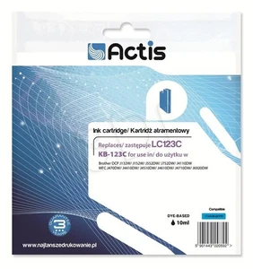 ACTIS KB-123C Ink (Replacement for Brother LC123C/LC121C; Standard; 10 ml; Blue) - Picture 1 of 1