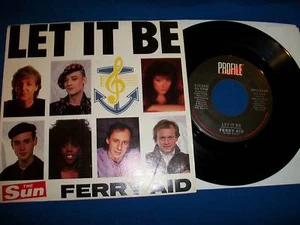 LET IT BE US Version for UK Charity FERRY AID McCARTNEY 7" 45 Picture Sleeve - Picture 1 of 3