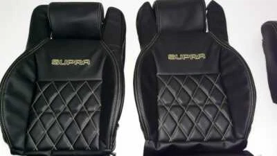 Fundas de asiento de cuero de repuesto con diamante Toyota Supra MK3 / MKIII 1986.5-1992  Foto 1 de 4
