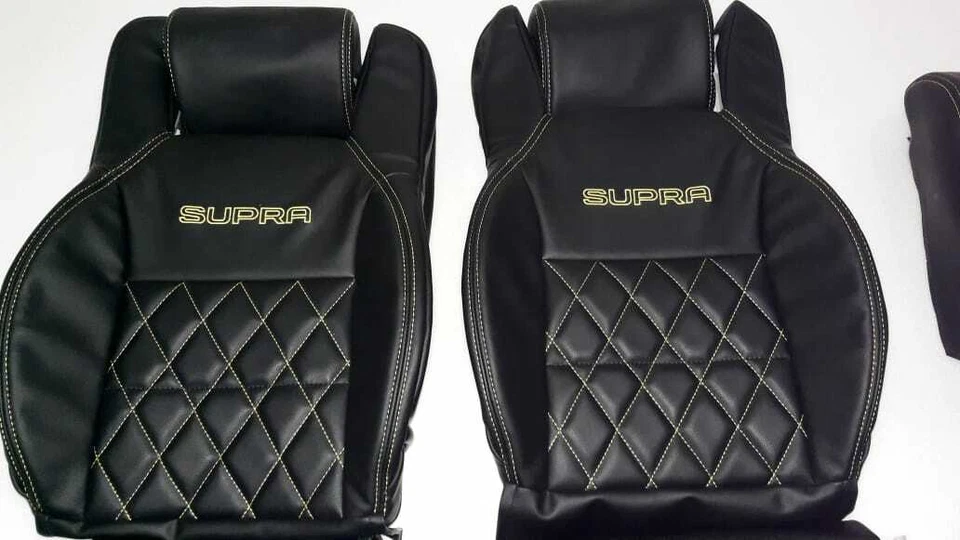 Fundas de asiento de cuero de repuesto con diamante Toyota Supra MK3 / MKIII 1986.5-1992  Foto 1 de 4