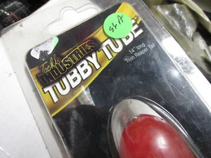 [56A] Tackle Industries Tubby Tube 14" Long Twin Reaper Tail, rot - Bild 1 von 2