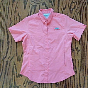 Columbia PFG Hemd Gr. Medium belüftet Angelknopf Damen rosa Omni-Shade - Bild 1 von 9