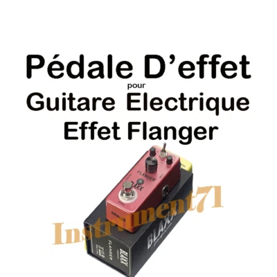MINI PEDALE D'EFFET FLANGER  AVEC 2 MODES DIFFERENTS POUR GUITARE ELECTRIQUE - Photo 1/2